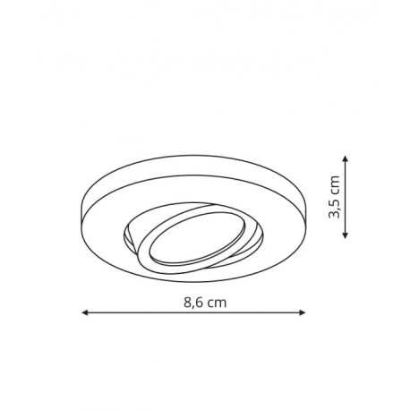 Light Prestige Lagos oczko podtynkowe okrągłe ruchome czarne IP20 GU10 czarny LP-440/1RS BK movable