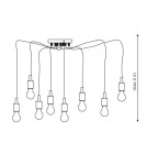 Pendant lamps - Light Prestige Soleto 7 pendant E27 black LP-90082/7P - product 2