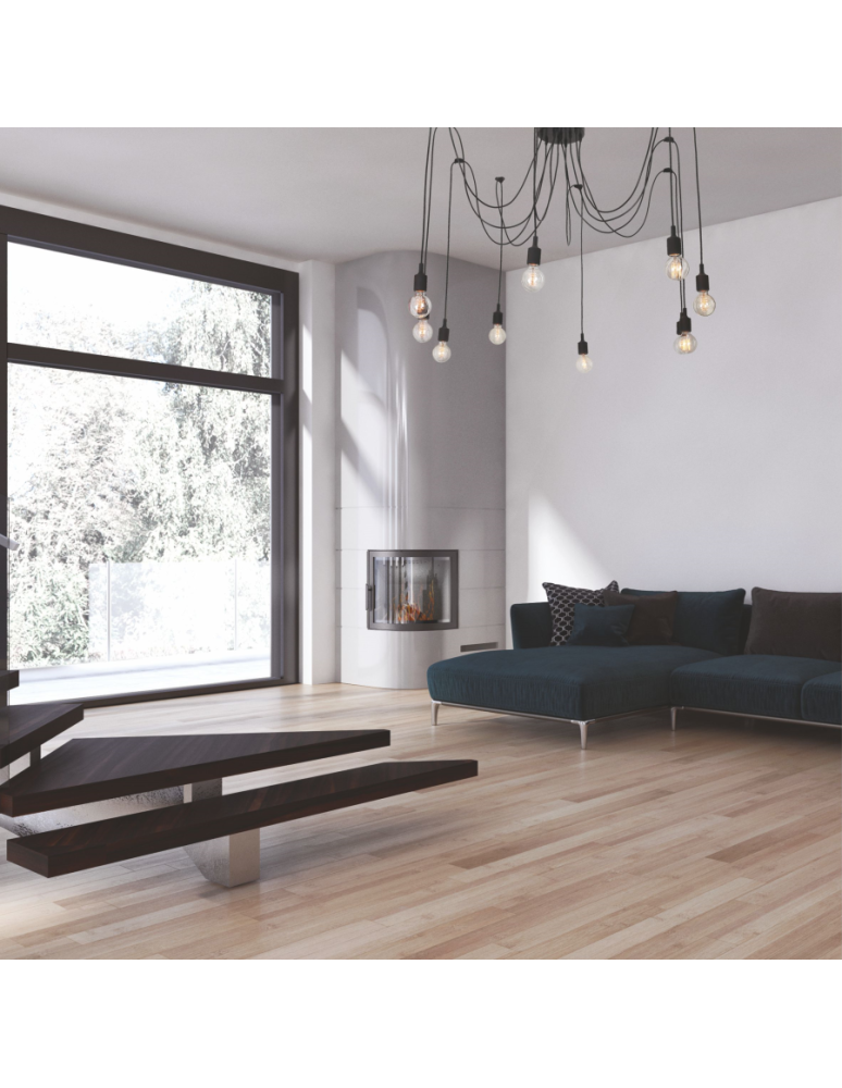 Pendant lamps - Light Prestige Soleto 7 pendant E27 black LP-90082/7P - product kolory-swiatla.pl 3