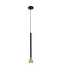Pendant lamps - Light Prestige Arizona pendant black/gold GU10 black + gold LP-074/1P BK/GD - product 1