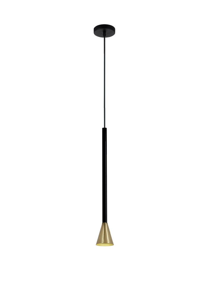 Pendant lamps - Light Prestige Arizona pendant black/gold GU10 black + gold LP-074/1P BK/GD - product kolory-swiatla.pl 1