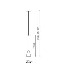 Pendant lamps - Light Prestige Arizona pendant black/gold GU10 black + gold LP-074/1P BK/GD - product 2