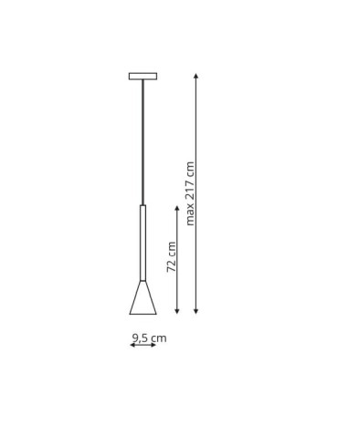 Light Prestige Arizona wisząca czarny/zloty GU10 czarny + złoty LP-074/1P BK/GD - produkt 2