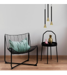 Pendant lamps - Light Prestige Arizona pendant black/gold GU10 black + gold LP-074/1P BK/GD - product 3