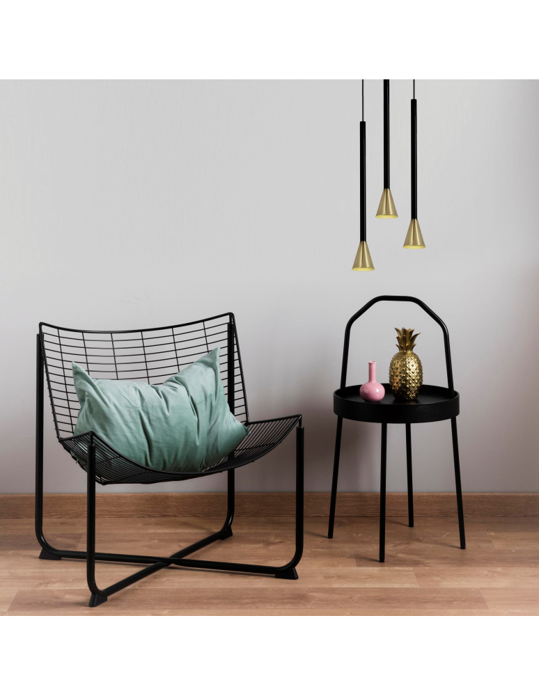 Pendant lamps - Light Prestige Arizona pendant black/gold GU10 black + gold LP-074/1P BK/GD - product kolory-swiatla.pl 3