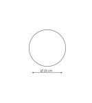 Modern wall lamps - Light Prestige Platillo plafond large black LED black LP-8102/1C-18W BK - product 3