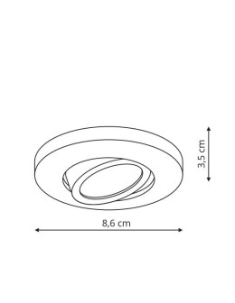 Light Prestige Lagos moving eyelet white IP65 GU10 white LP-4425/1RM WH - product 2
