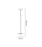 Pendant lamps rose gold - Light Prestige Bolita large pendant pink gold G9 pink gold LP-048/1PL GR - product 2