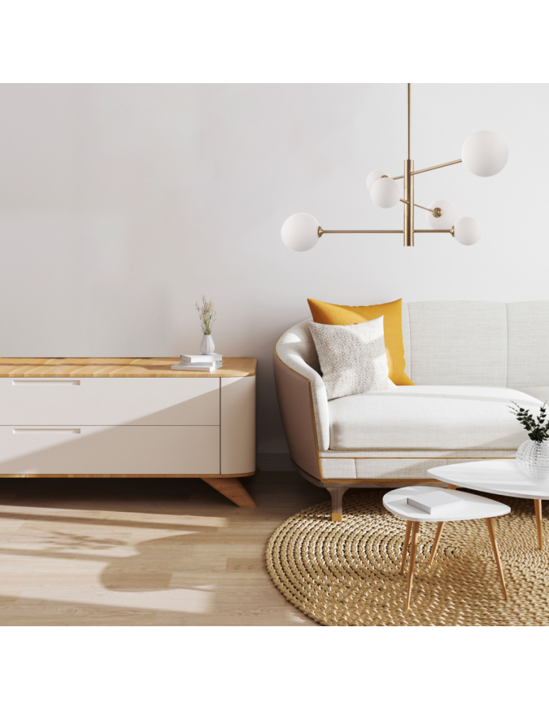 Pendant lamps spheres - Light Prestige Dorado 6 pendant G9 gold LP-002/6P - product kolory-swiatla.pl 3