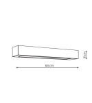 Bathroom ceiling lamps - Light Prestige Ibros ceiling black medium 18W 3000K IP44 LED black LP-7001/1C BK-63 18/3 - product 2