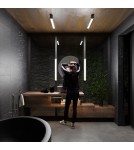 Bathroom ceiling lamps - Light Prestige Ibros ceiling black medium 18W 3000K IP44 LED black LP-7001/1C BK-63 18/3 - product 3