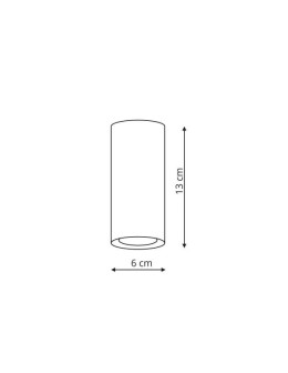 Light Prestige Manacor white eyelet with black ring 13 cm GU10 white LP-2323/1D - 130 WH/BK - product 2