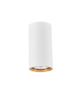 Light Prestige Manacor white eyelet with gold ring 9 cm GU10 white LP-232/1D - 90 WH/GD