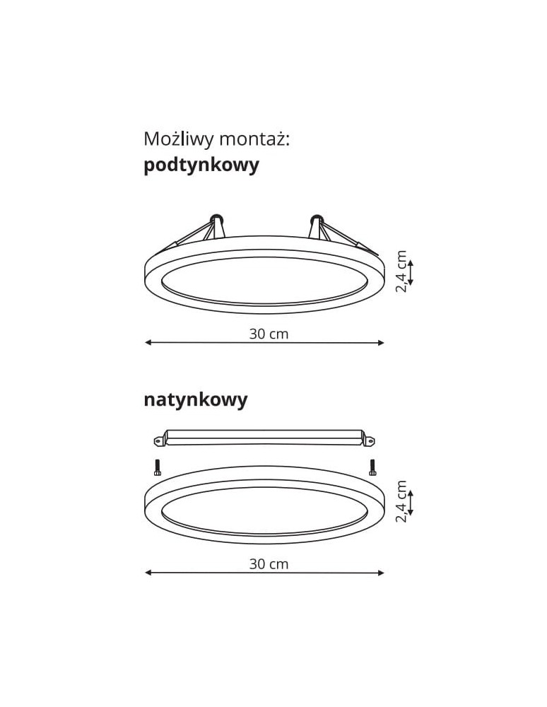 Plafonds - Light Prestige York 2-in-1 plafond 3000K black LED black LP-330/1C 3BK - product kolory-swiatla.pl 4