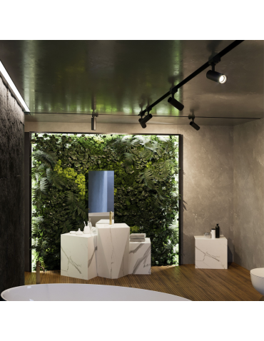 Light Prestige Ice spotlight for busbar 3F black GU10 black LP-732/1R 4W BK - product 2