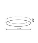 Modern ceiling lamps - Light Prestige Georgia plafond white LED white LP-049/1C WH - product 3