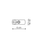 Accessories for 1 phase busbars - Light Prestige Adapter for pendant lights for busbars 1F white white LP-A340S WH - product 3