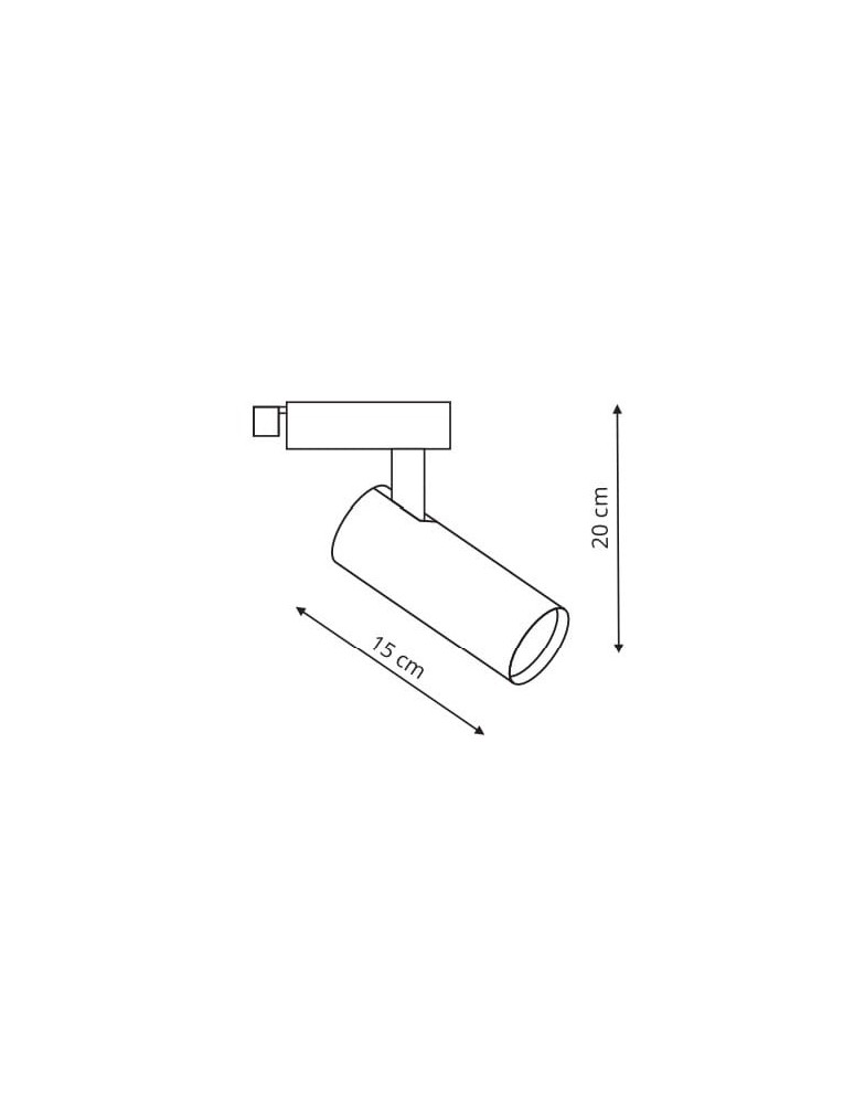 Lamps for 1 phase busbars - Light Prestige Ice spotlight for busbar 1F white GU10 white LP-732/1R 3W WH - product kolory-swiatla.pl 2