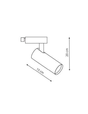 Light Prestige Ice spotlight for busbar 1F black GU10 black LP-732/1R 3W BK - product 2