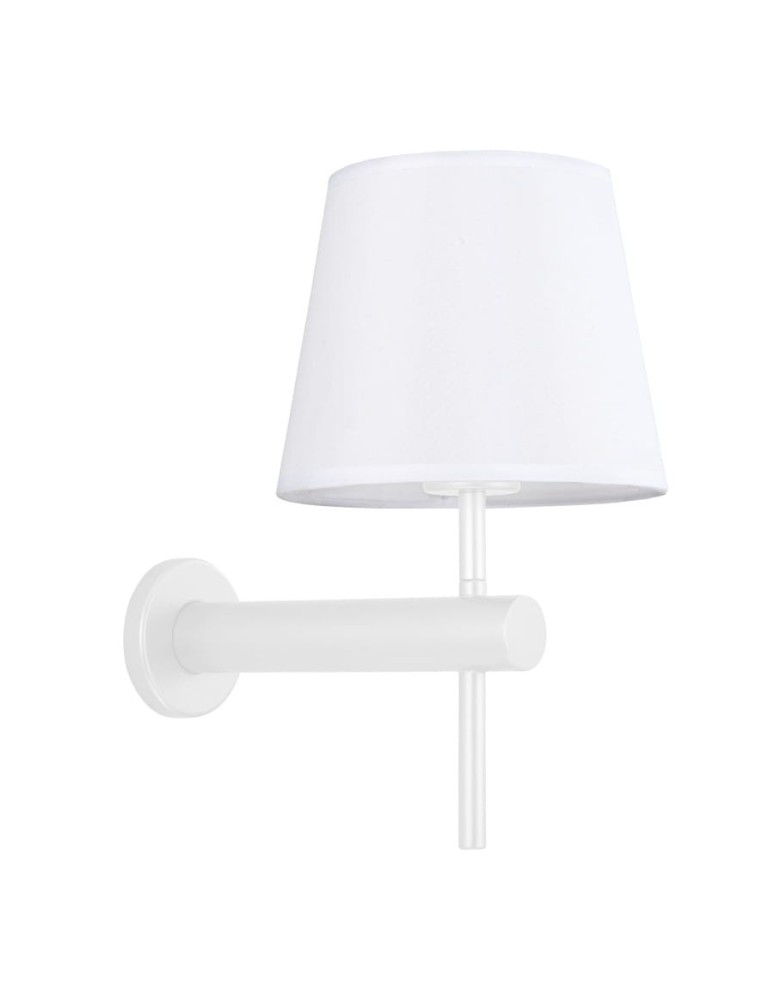 Wall lamps with lampshade - Light Prestige Tivoli wall lamp white E27 white LP-1133/1W WH - product kolory-swiatla.pl 1