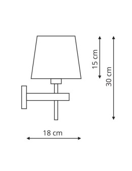 Light Prestige Tivoli wall lamp white E27 white LP-1133/1W WH - product 2