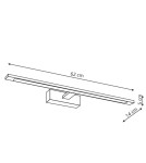 Bathroom wall lamps - Light Prestige Isla large chrome wall lamp with IP44 3000K LED chrome GS-LWB-20W/3 CH - product 2