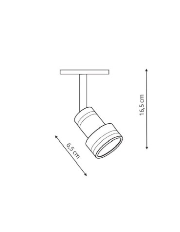 Light Prestige Storm reflektor czarny GU10 czarny LP-733/1R BK - produkt 2