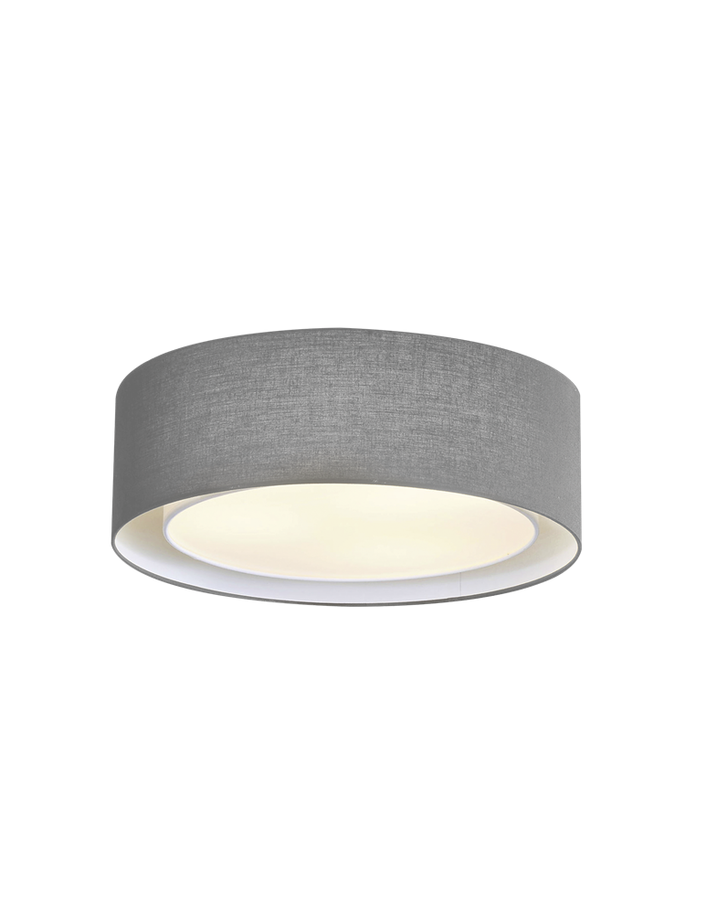 Ceiling lamps with lampshade - Azzardo MILO XL GREY 4xE27 Gray Ceiling Liner AZ3332 - product kolory-swiatla.pl 1