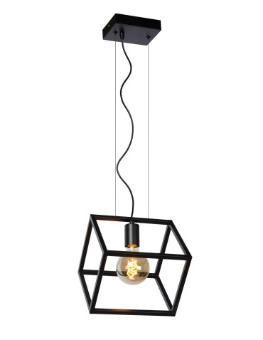 Lucide FABIAN Pendant Black 1xE27 Modern Style 00425/01/30