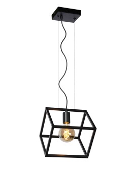 Lucide FABIAN Pendant Black 1xE27 Modern Style 00425/01/30