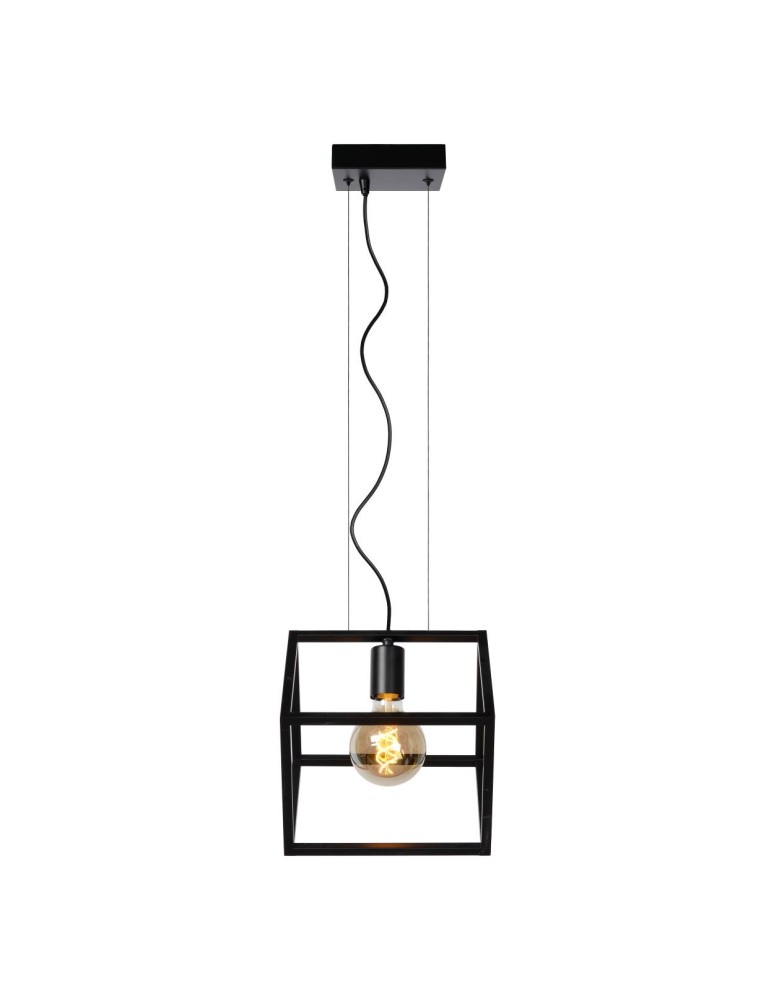 Pendant lamps - Lucide FABIAN Pendant Black 1xE27 Modern Style 00425/01/30 - product kolory-swiatla.pl 6