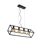 Lampy wiszące - Lucide FABIAN Wisząca Czarny 4xE27 Styl Nowoczesny 00425/04/30 - produkt 1