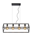 Lampy wiszące - Lucide FABIAN Wisząca Czarny 4xE27 Styl Nowoczesny 00425/04/30 - produkt 8