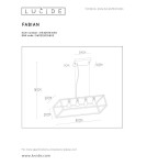 Lampy wiszące - Lucide FABIAN Wisząca Czarny 4xE27 Styl Nowoczesny 00425/04/30 - produkt 9