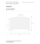 Lampy sufitowe - Lucide MAGIUS Sufitowa Natynkowa Jasne Drewno 1xE27 Styl Skandynawski 03129/42/30 - produkt 4