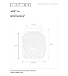 Ceiling lamps - Lucide AGATHA Surface Mounted Ceiling Gold Matte/Brass 1xE27 Antique Style 03133/01/02 - product 6