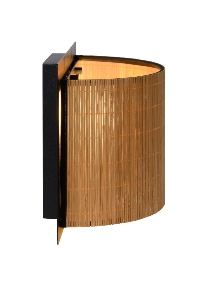 Boho wall lamps - Lucide MAGIUS Wall Light Wood 1xE27 Scandinavian Style 03229/01/30 - product kolory-swiatla.pl 4