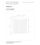 Boho wall lamps - Lucide MAGIUS Wall Light Wood 1xE27 Scandinavian Style 03229/01/30 - product 6