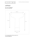 Lampy stołowe - Lucide LISTELLE Stołowa Dymiony Szary 1xE27 Styl Nowoczesny 03528/01/65 - produkt 4