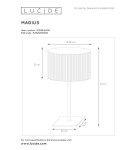 Nightlights - Lucide MAGIUS Table Light Wood 1xE27 Scandinavian Style 03529/81/30 - product 8