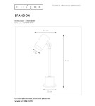 Lampy stołowe do czytania - Lucide BRANDON Biurkowa Czarny 1xE14 Styl Retro 03530/01/30 - produkt 5