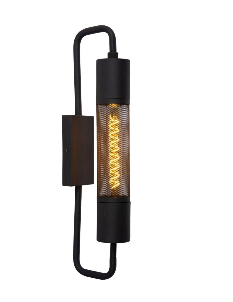 Kinkiety loftowe - industrialne - Lucide CALIXT Ścienna Czarny 1xE27 Styl Nowoczesny 05233/01/30 - produkt kolory-swiatla.pl 1