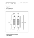 Kinkiety loftowe - industrialne - Lucide CALIXT Ścienna Czarny 1xE27 Styl Nowoczesny 05233/01/30 - produkt 6
