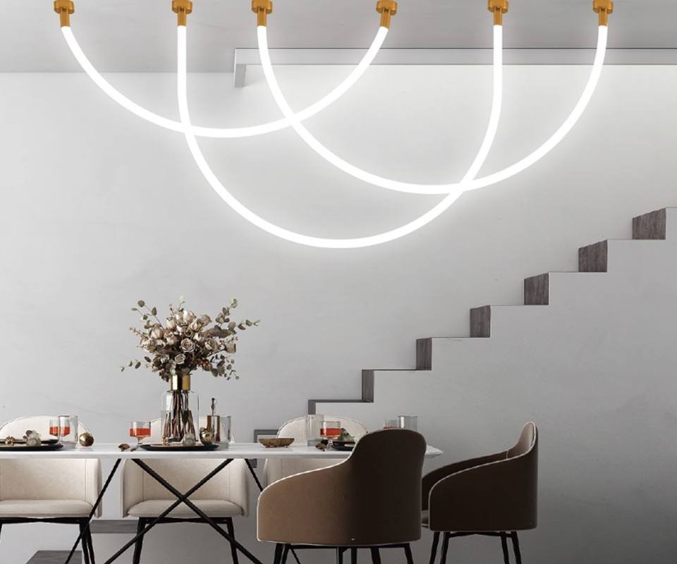 Jak dobrać lampy do salonu i jadalni? Nowoczesne aranżacje 3